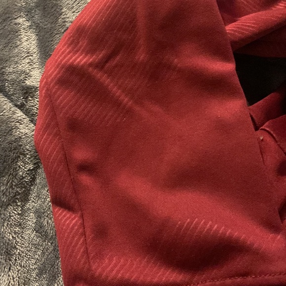 boys dark red zip up hoodie - Picture 6 of 6